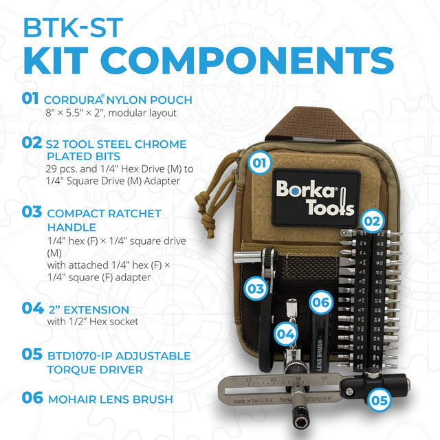 Borka® Standard Configuration Precision Torque Kit (BTK-ST)